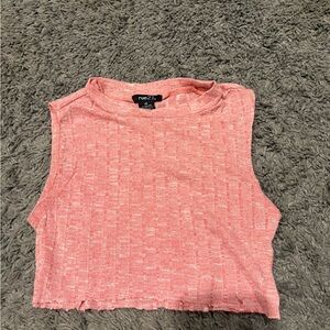 Rue21 Coral Sleeveless Crop Top
